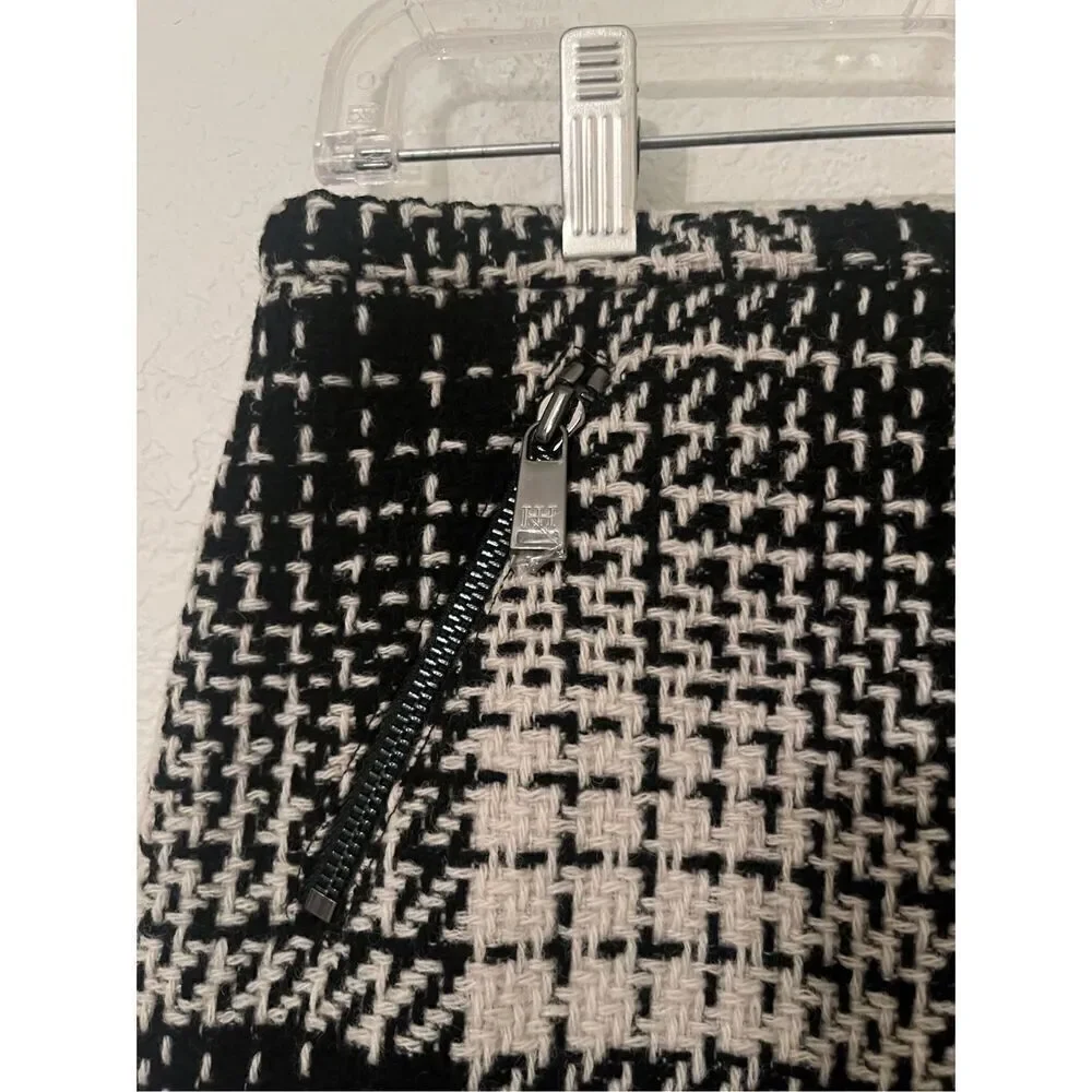 Haute Hippie Black Swan Wool Skirt NEW NWT
